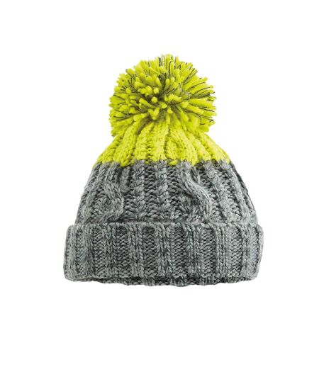 Bonnet Apres Adulte Gris Clair Blanc Cassé Beechfield