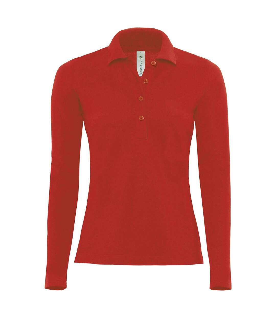 Polo femme manches longues - PW456 - rouge-2