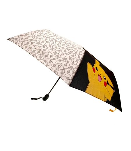 Pokemon - Parapluie pliant (Noir / Jaune / Blanc) (Taille unique) - UTTA11533