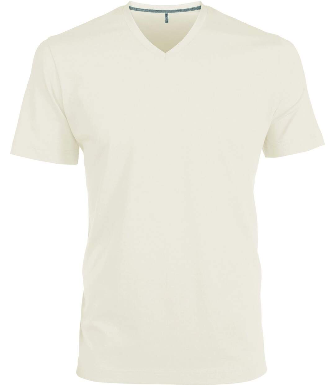 T-shirt manches courtes col V - K357 - beige - homme