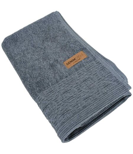 Serviette de toilette coton collection DENIM Géométrique