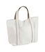 Courtside Tote Bag One Size Soft White Caramel Westford Mill-1