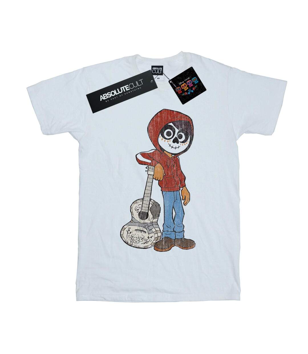 Disney Womens/Ladies Coco Miguel With Guitar Cotton Boyfriend T-Shirt (Blanc) - UTBI16565-1