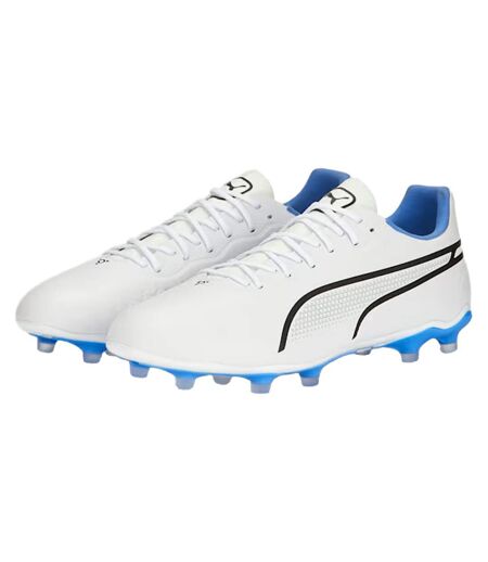 Chaussures De Foot Pour Terrain Ferme King Pro Homme Blanc Puma