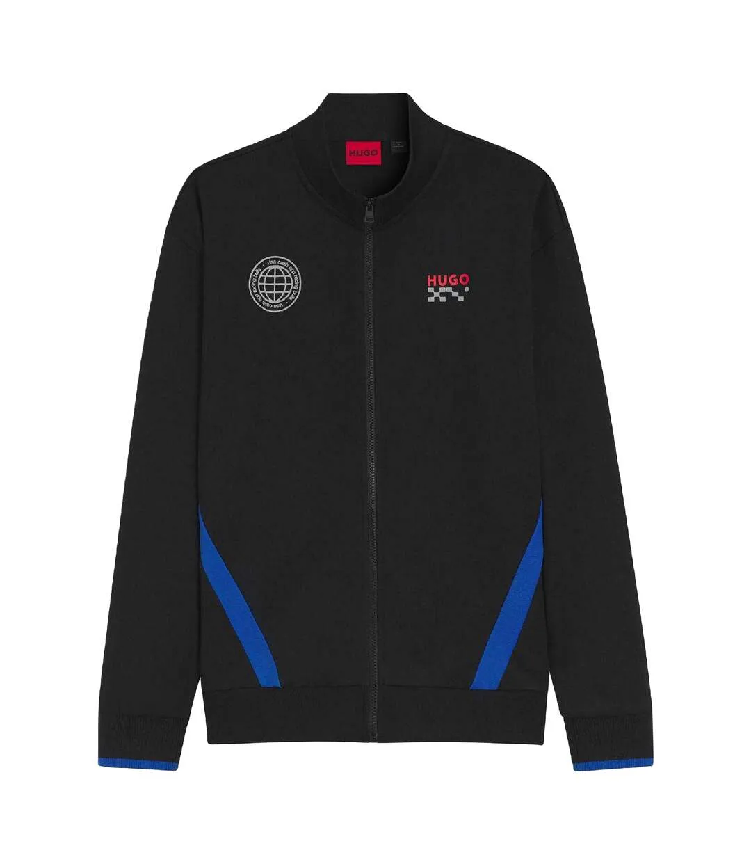 Mens Vcarb Track Jacket Black Hugo-1