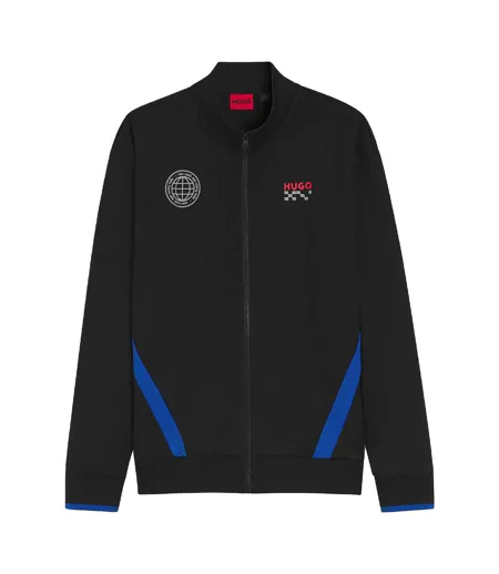 Mens Vcarb Track Jacket Black Hugo