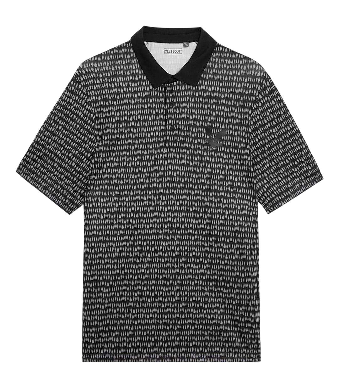 Polo De Golf Manches Courtes Motif/style À Motifs Homme Noir À Motifs Lyle & Scott-2