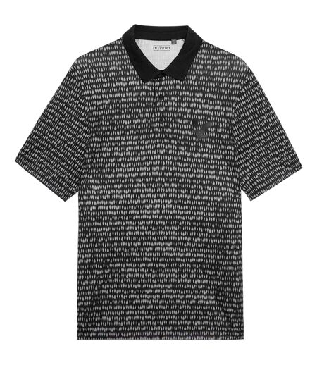 Polo De Golf Manches Courtes Motif/style À Motifs Homme Noir À Motifs Lyle & Scott
