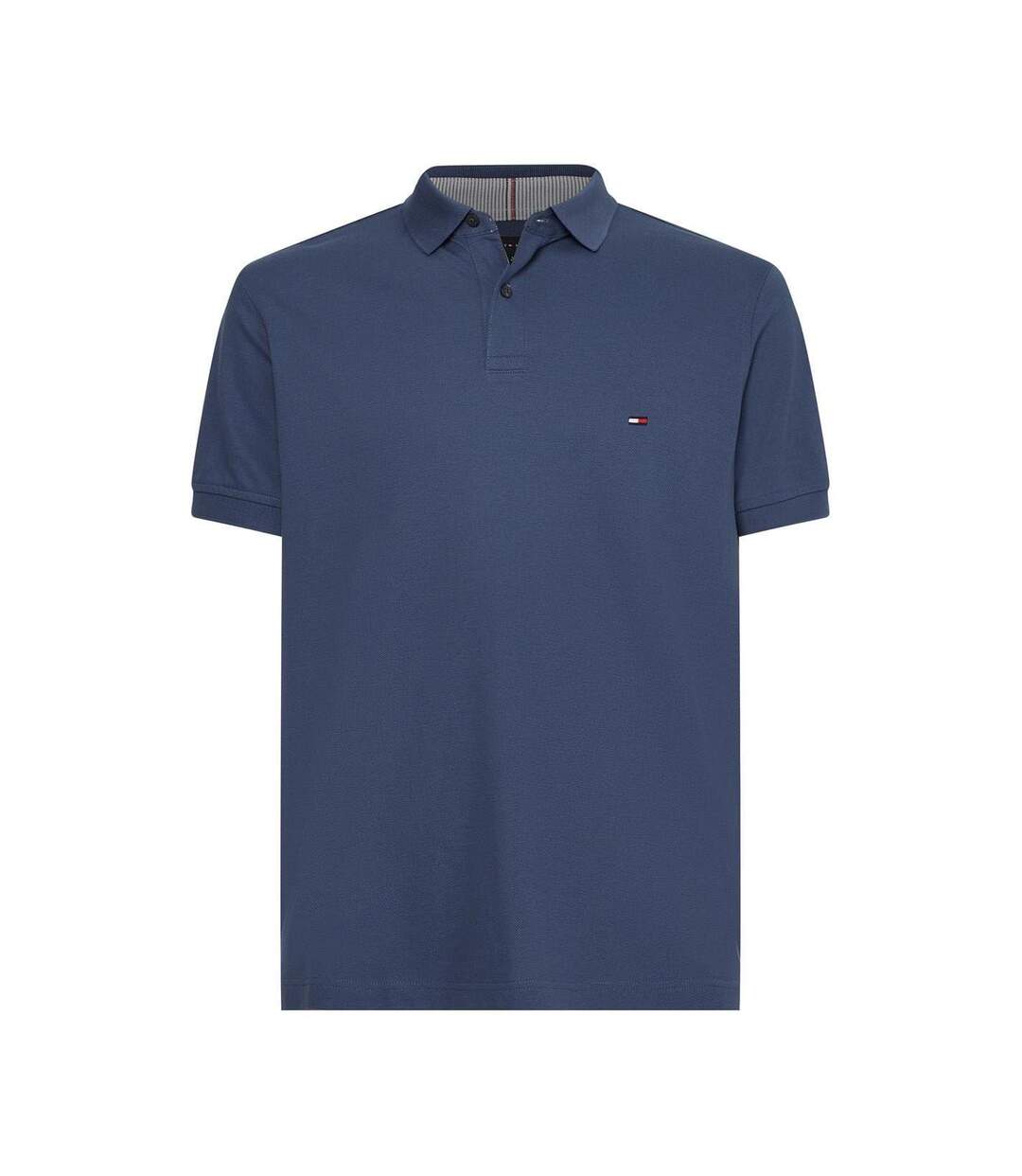 Mens 1985 Embroidered Logo Polo Shirt Indigo Tommy Hilfiger-1