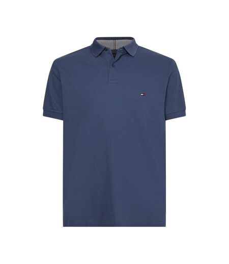 Mens 1985 Embroidered Logo Polo Shirt Indigo Tommy Hilfiger