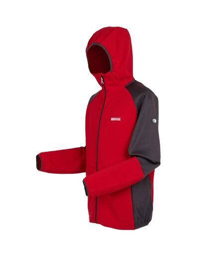 Mens molaris full zip fleece jacket danger red/ash Regatta