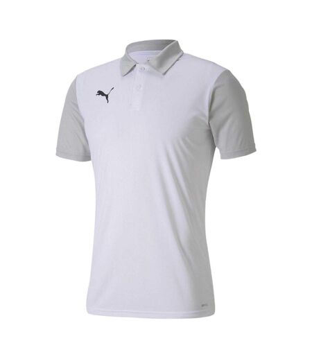 Mens Teamgoal 23 Sideline Polo Shirt White Grey Puma