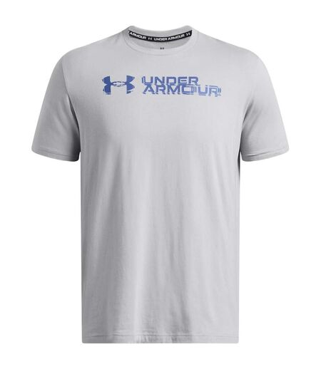 T-shirt Motif/style Logo Sur Poitrine Sliced Homme Gris Clair Under Armour