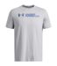 T-shirt Motif/style Logo Sur Poitrine Sliced Homme Gris Clair Under Armour-2