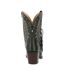 Womens/ladies Crush Full Grain Leather Ankle Western Boots Saddle Brown Denim Blue Durango-2