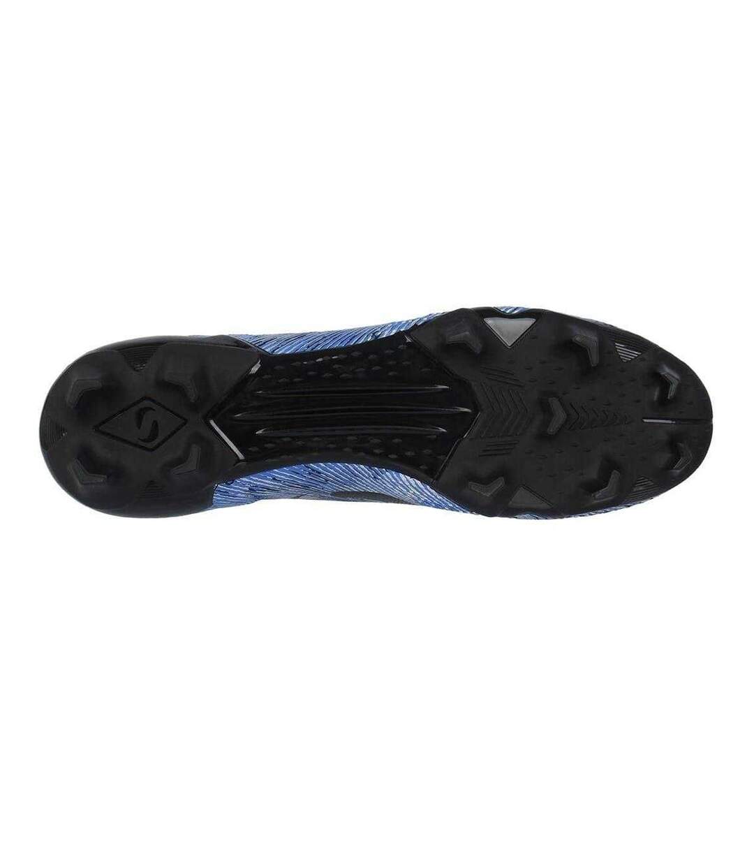 Chaussures De Foot Pour Terrain Ferme Motif/style À Rayures Homme Noir Bleu Sondico-4