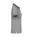 Womens/ladies Astoria Polo Shirt Grey Melange Clique-4