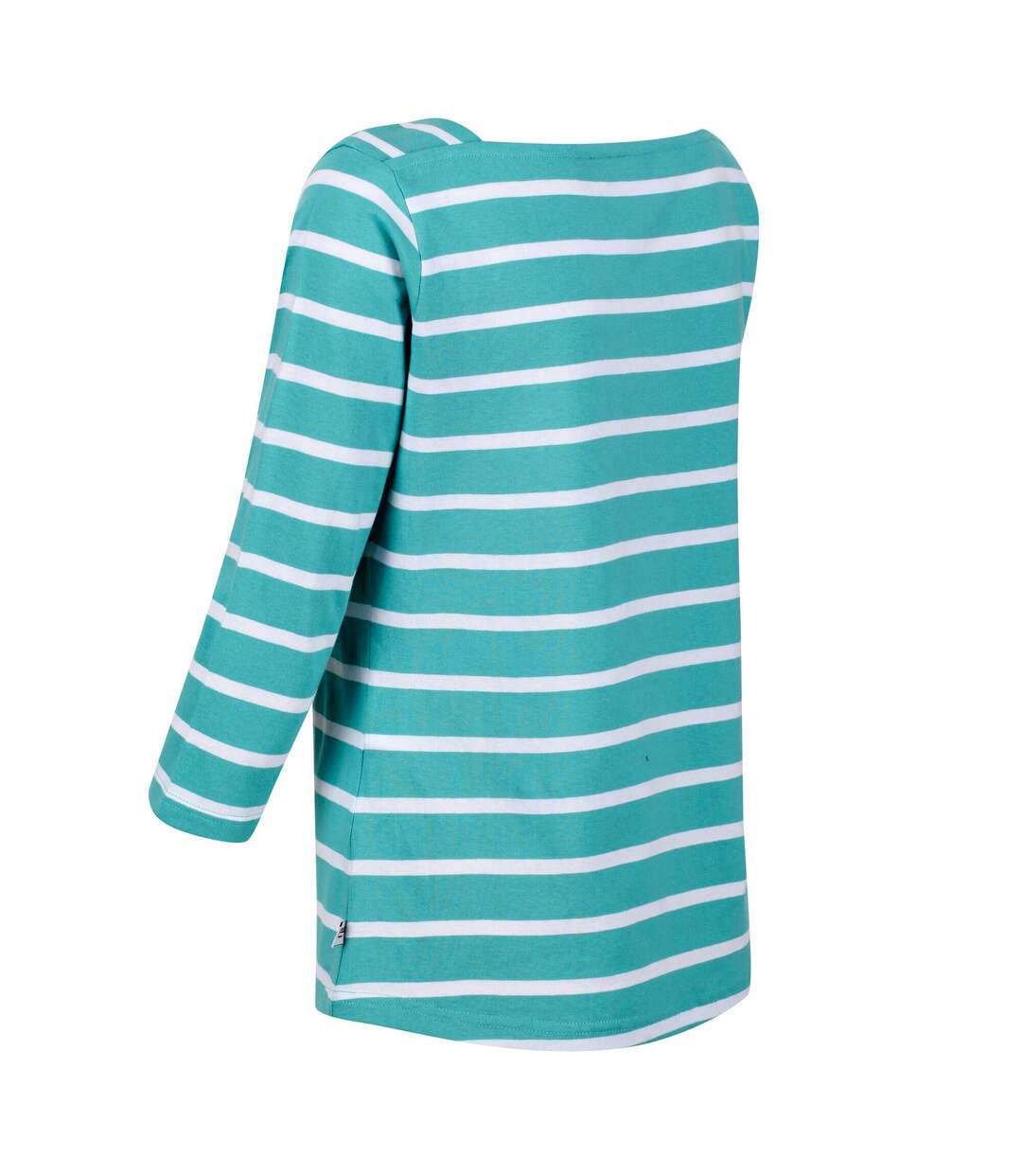 T-shirt polexia femme turquoise vif / blanc Regatta-3