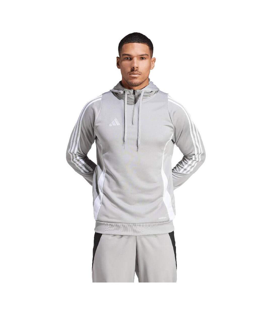 Sweat À Capuche Tiro Homme Gris Adidas-1
