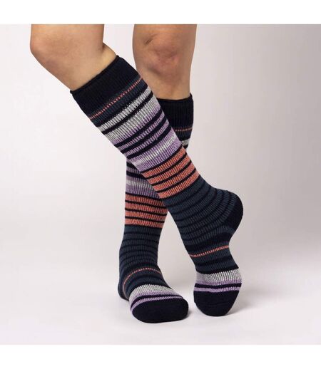 Ladies Thermal Striped Ski Socks