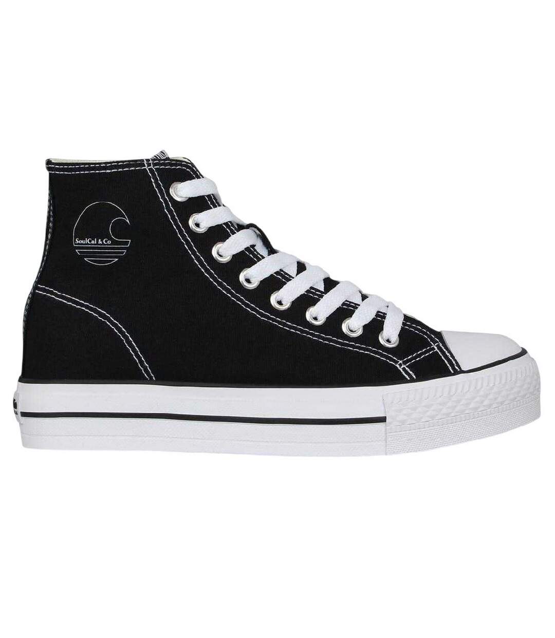 Baskets Montantes Femme Noir Blanc SoulCal-1