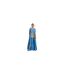 Womens/ladies Marie Capped Sleeved Maxi Dress Mid Blue Ted Baker-1