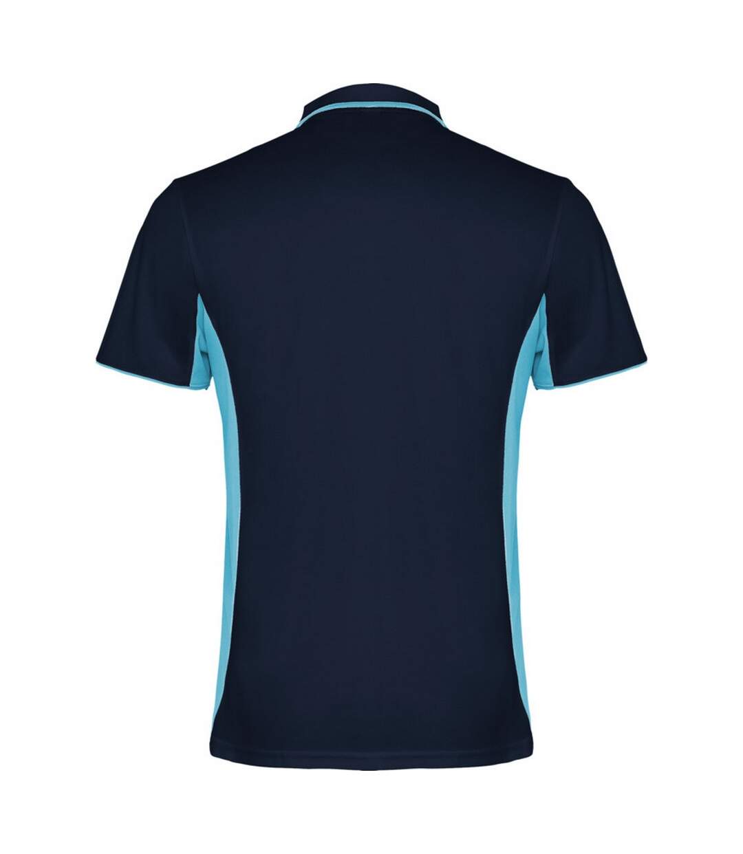 Unisex Adult Montmelo Short-sleeved Sports Polo Shirt Navy Blue Sky Blue Roly-2