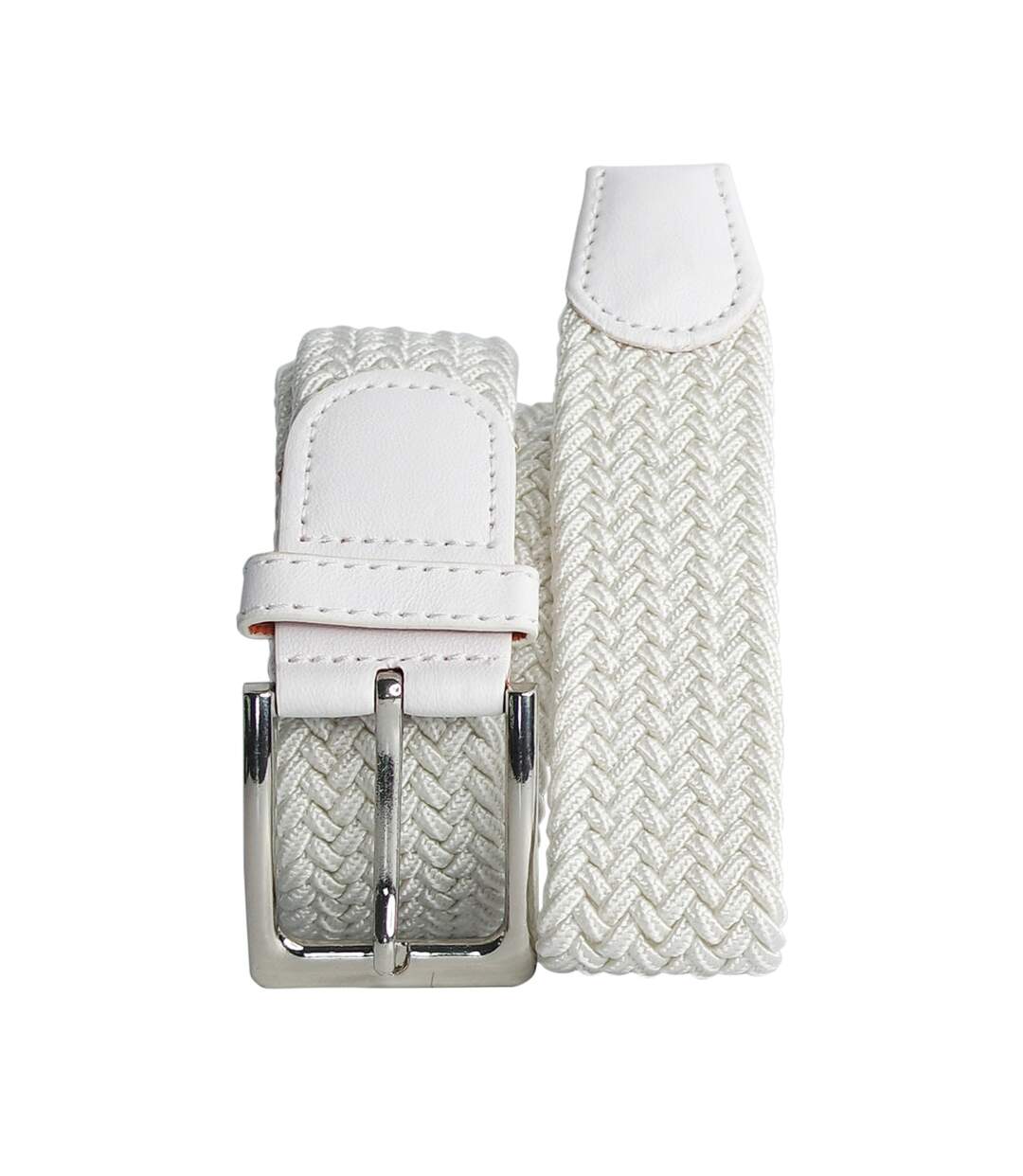 Ceinture Élastique 3 cm – Finition Cuir Synthétique ajustable-1