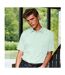 Mens short sleeve formal poplin plain work shirt aqua Premier