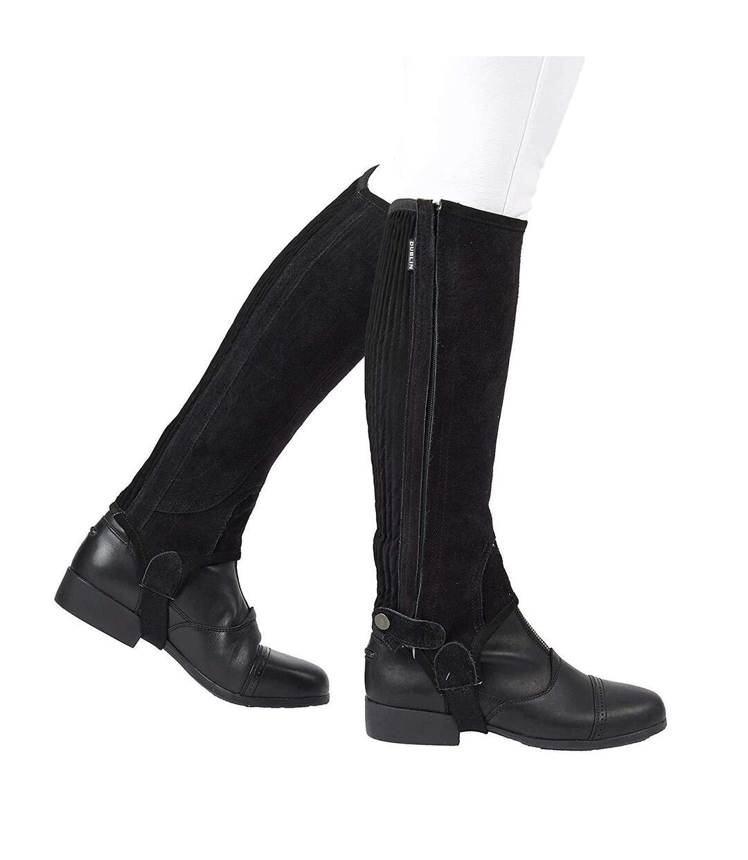 Unisex Suede Half Chaps Ii Black Dublin-2