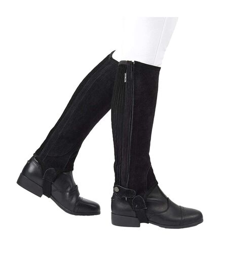 Unisex Suede Half Chaps Ii Black Dublin