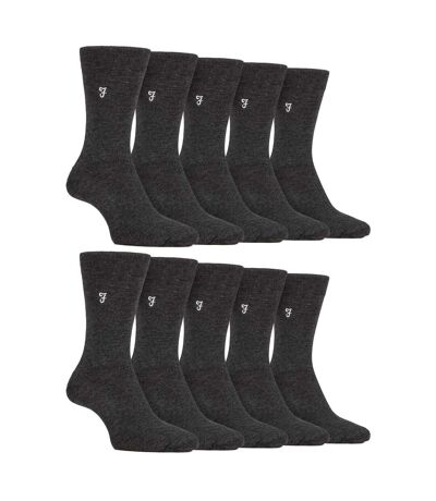 Lot de 10 paires de chaussettes en bambou brillant pour hommes