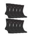 Lot de 10 paires de chaussettes en bambou brillant pour hommes-1