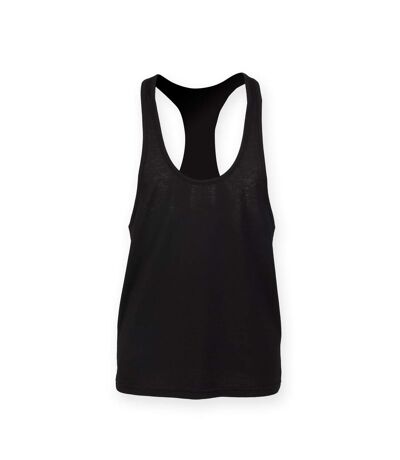 Skinnifit Mens Plain Sleeveless Muscle Vest (Black) - UTRW4741