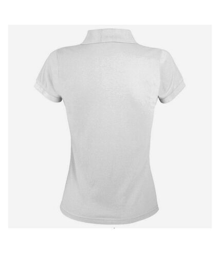 SOLs Womens/Ladies Prime Pique Polo Shirt (White)