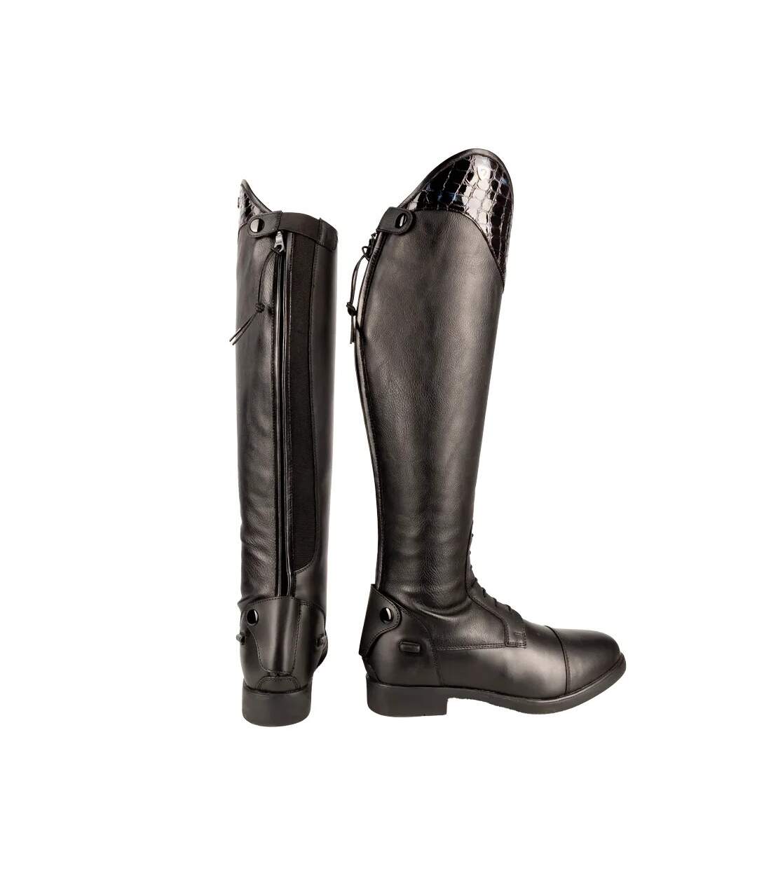 Bottes D´équitation Aliano Femme Noir Bleu Hy-3