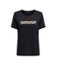 T-Shirt marine femme only amour glitter-1
