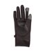 Womens/ladies wind resistant fleece lined winter gloves black Mountain Warehouse