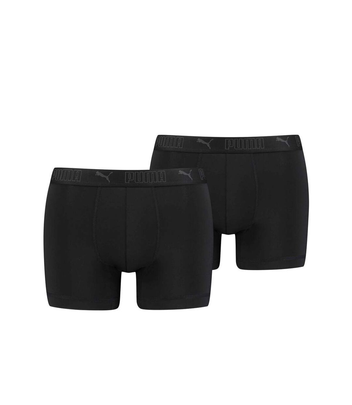 Puma Mens Active Boxer Shorts (Pack of 2) (Black)