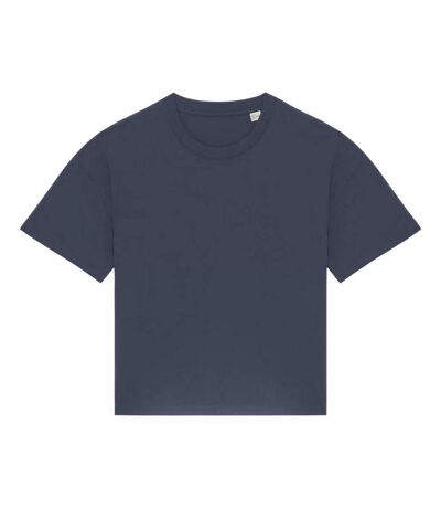 Womens/ladies Oversized T-shirt Navy Native Spirit