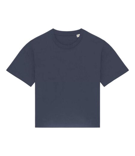 Womens/ladies Oversized T-shirt Navy Native Spirit