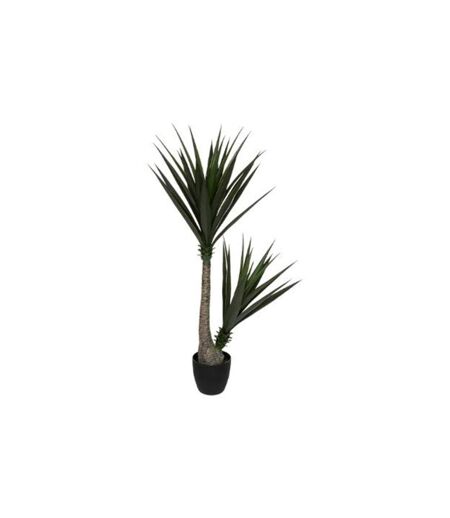 Plante Artificielle en Pot Yucca 130cm Vert & Noir