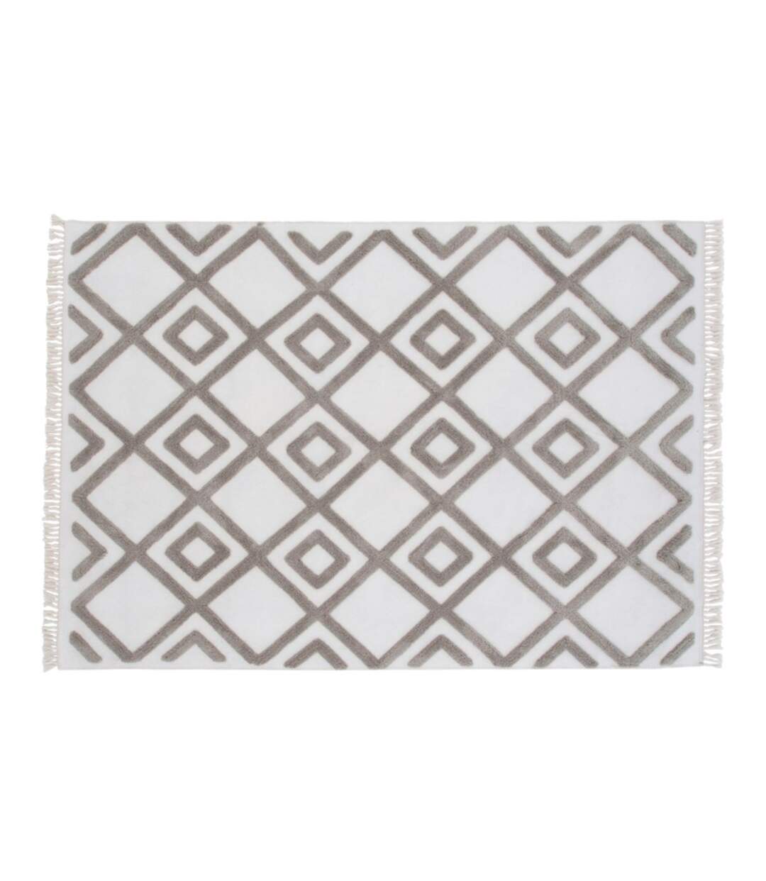 Tapis Design avec Franges Towa 160x230cm Marron-1