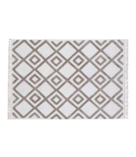 Tapis Design avec Franges Towa 160x230cm Marron