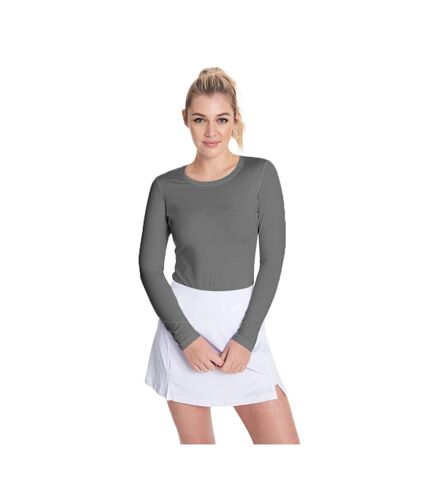 Rhino - T-shirt base layer à manches longues - Femme (Gris) - UTRW2829