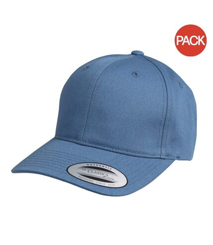 Nutshell Adults Unisex LA Cotton Baseball Cap (Pack of 2) (Airforce Blue) - UTRW6761