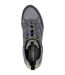 Mens hillcrest leather trainers charcoal/black Skechers