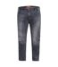 Duke Mens Benson King Size Tapered Fit Stretch Jeans (Grey Stonewash) - UTDC181-2