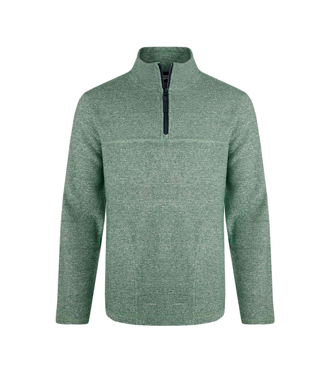 Mens laramie snow marl quarter zip fleece olive Weird Fish-1