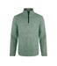 Mens laramie snow marl quarter zip fleece olive Weird Fish-1